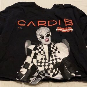 cardi b crop top
